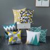 Geometric Cushion Covers Yellow Plaid Stripes Print Pillow Case For Home Chair Sofa Decoration Pillowcases 45cm*45cm