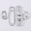 For Jeep Compass 2th 2017-2019 2020 ABS Matte Car Window Lift Switch Button Cover Trims LHD Door Armrest Panel Frame Accessories