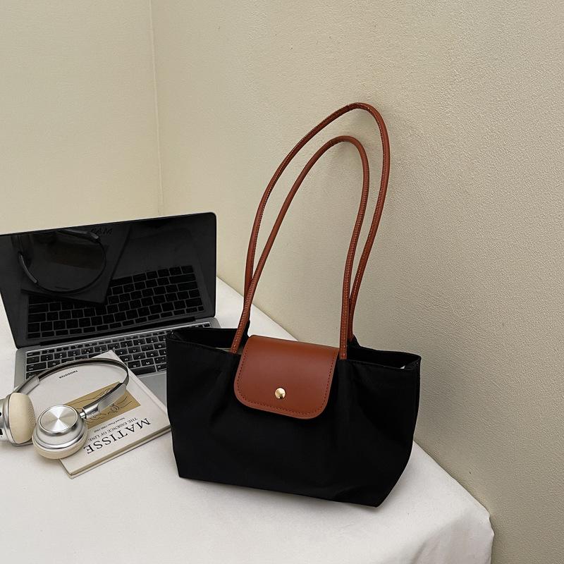 

Women s 2025 Trend Lightweight Large Capacity Shoulder Tote Bag 27cm x 15cm x 10cm чёрный