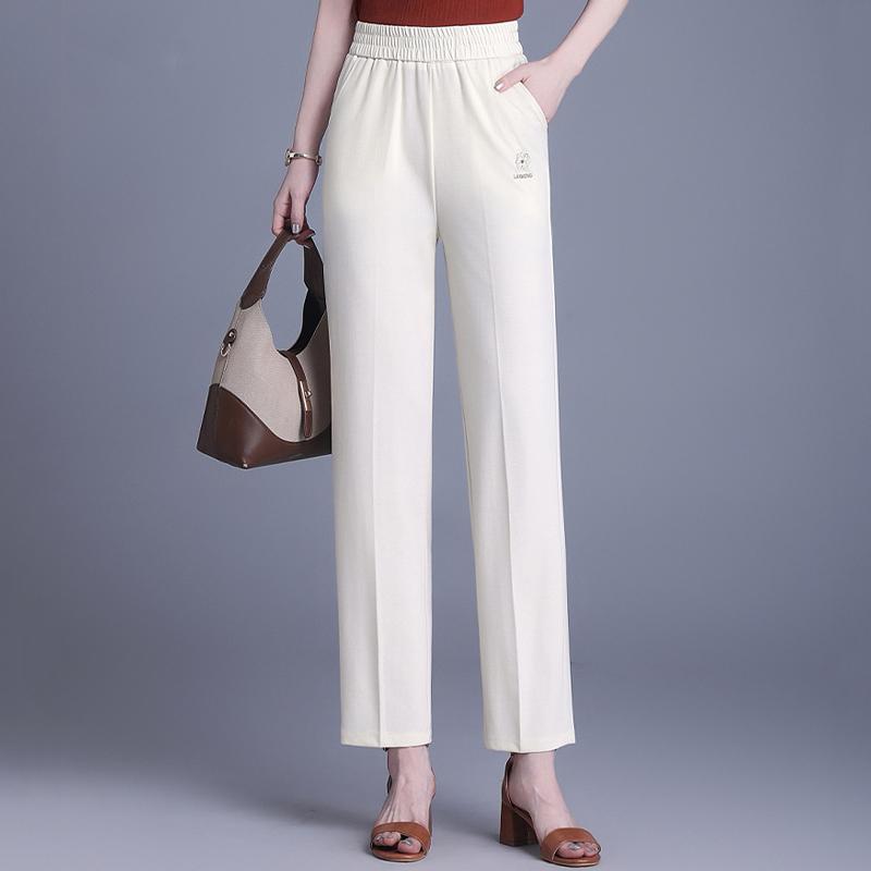 Summer Straight Pants for Women Clothes Plus Size Casual High Waist Woman Trousers