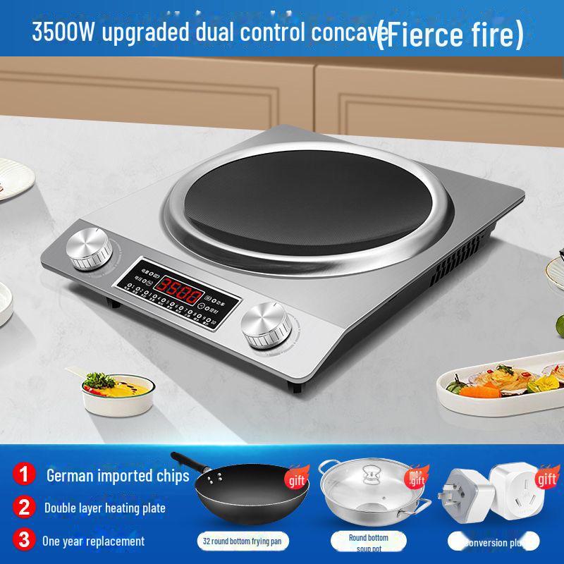 High-Power Induction Cooktop Set with Pot - Electric Ceramic Stove