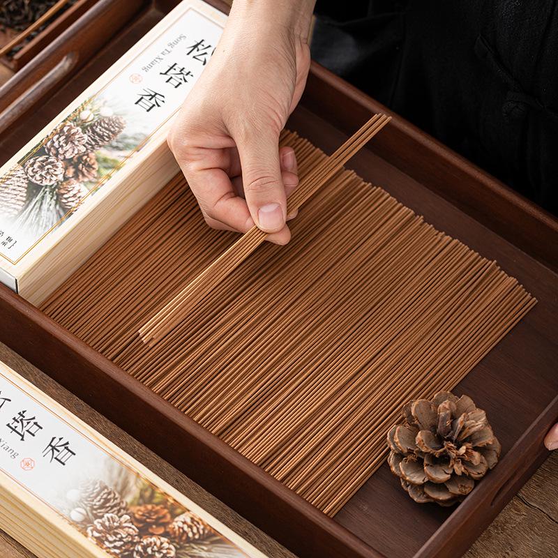 Natural Pine Cone Incense Sticks: Long-Lasting Woody Scent for Home Air Purifying and Odor Elimination