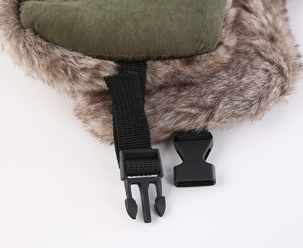 Conectaile Outdoor Unisex Winter Warm Pilot Cap with Ear Windproof Trapper Hat with Mask Flaps, (Army Green)