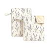 Beeswax Bread Bag with L-Shaped Zipper for Bread Storage