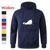Men's Multi - Color Printed Pocket Sports Fitness Fashionable Casual Pullover Sweatshirt Hoodie