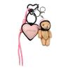 1PC Cute Helmet, Bear Pendant, Bag Accessory, Motorcycle Bear Doll, Keychain, Small Pendant