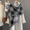 Winter Long Thickened Warm Scarf For Women Luxury Tassel Pashmina Shawl Faux Cashmere Warps Autumn Warm Blanket