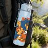 1PC Retro Bear Cartoon Character Print 750ml Portable Sports Water Bottle Leakproof Travel Gym Drink Cup