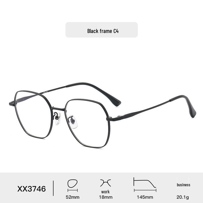 

Унисекс Модные квадратные очки для близорукости с передовой металлической оправой с открытым шариком