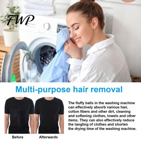 Washing Machine Hair Catcher 12Pcs Anti-Hair Ball, Machine, Anti Anti-brush Ball Reusable for Clothes, Linen and Bedding Cleaning