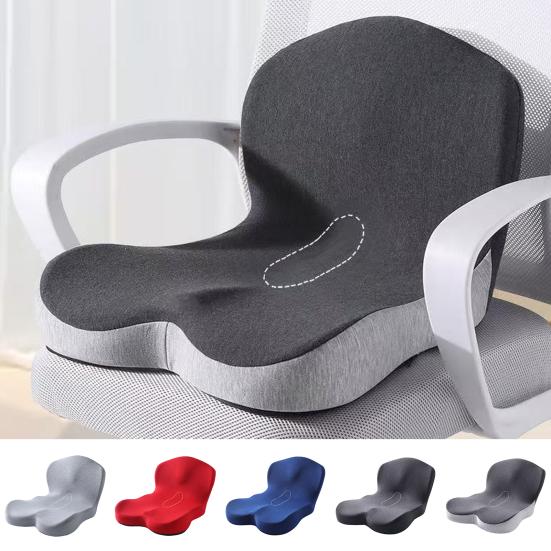 L-Shaped Seat Cushion Memory Foam Cushion with Back Support Sciatica Relief Seat Cushion for Office Chair Car Seat Wheelchair Long Hours Sitting