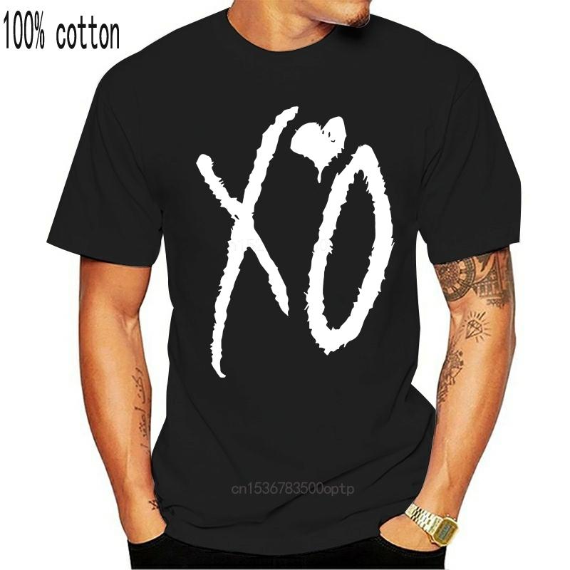 

Футболка Cutee The Weeknd XO Чоловіча футболка з принтом у формі серця Хіп-хоп Футболка для хлопчика з короткими рукавами Футболка XS чорний