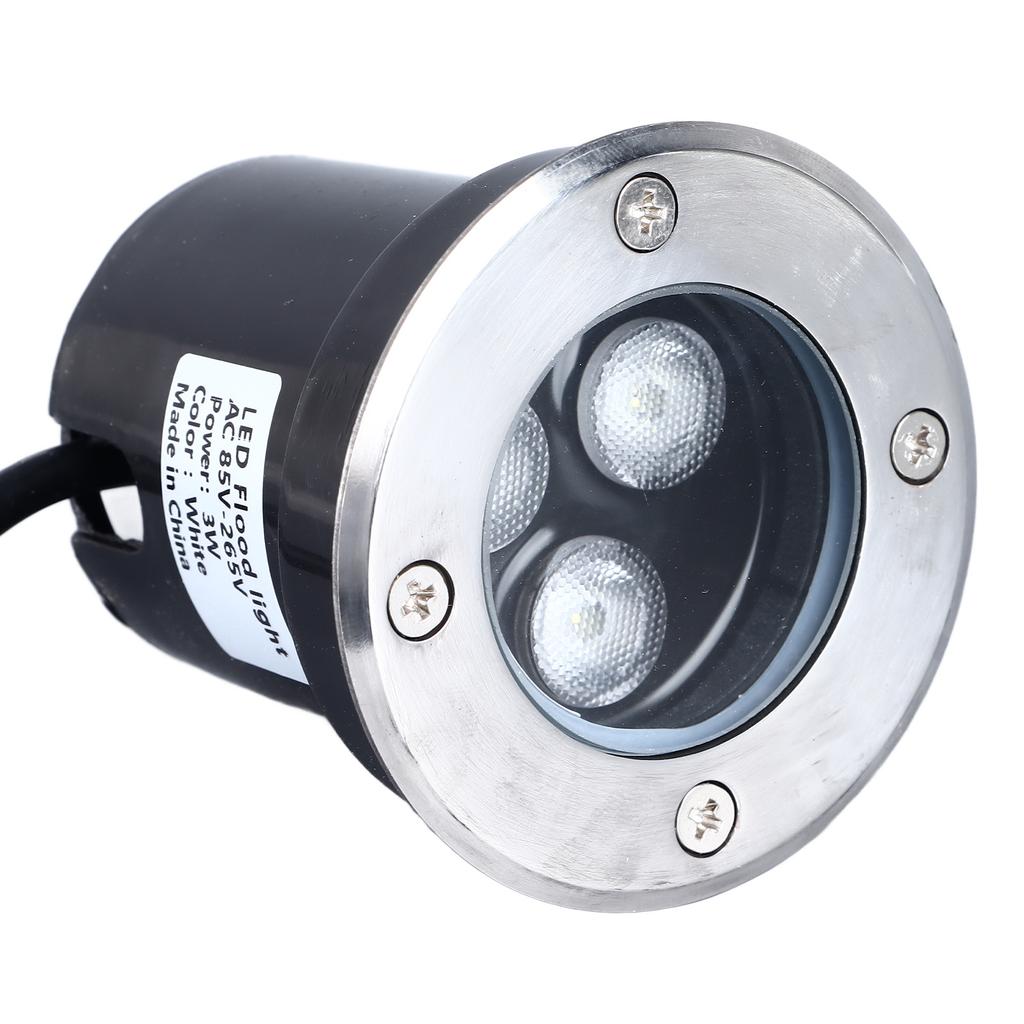 10pcs In Ground Light IP65 Waterproof Recessed LED Ground Lamp for Garden Lawn Deck 85-265V