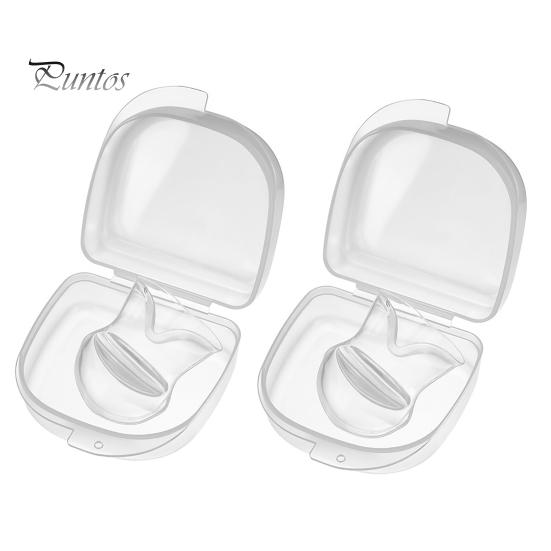 2Pcs Tongue Retainer Improved Sleep Quality Optimal Airflow Snore Destroy Silicone Tongue Cover for Night
