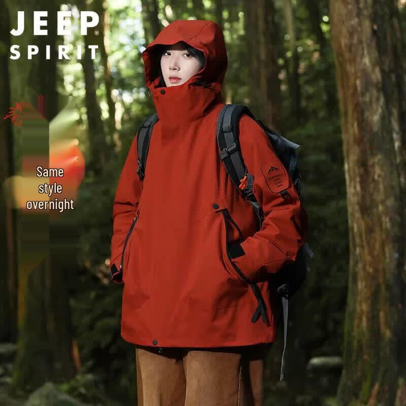 JEEP SPIRIT Unisex Autumn Winter Outdoor Windbreaker Jacket
