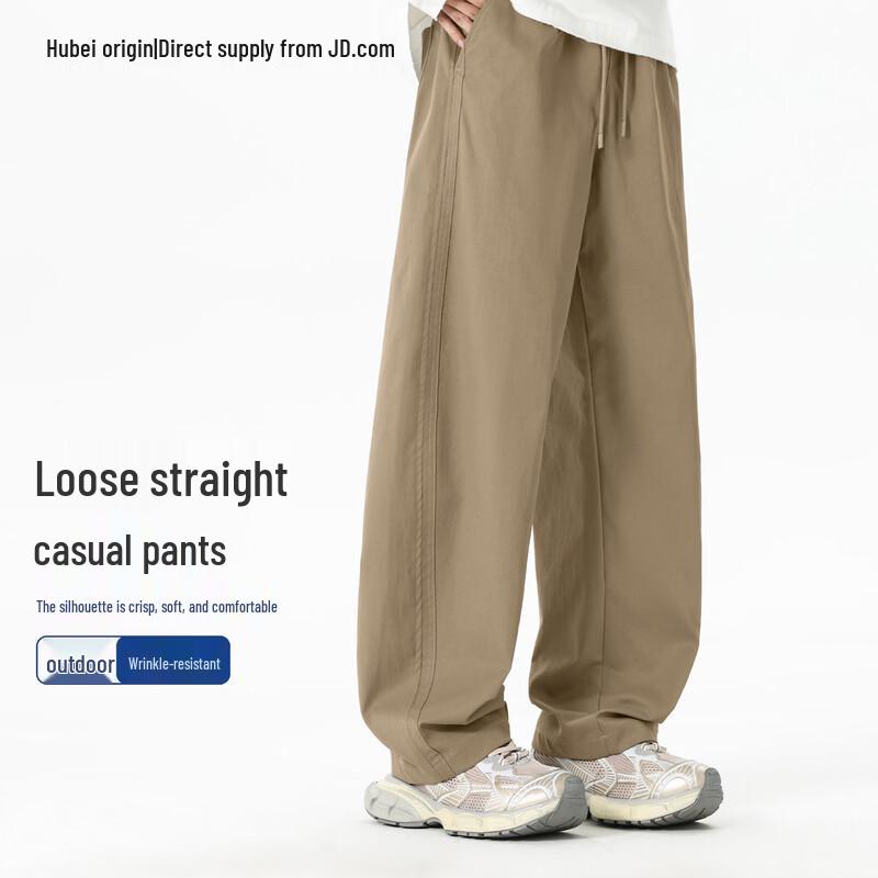 Men's Loose Straight Leg Casual Drape Pants