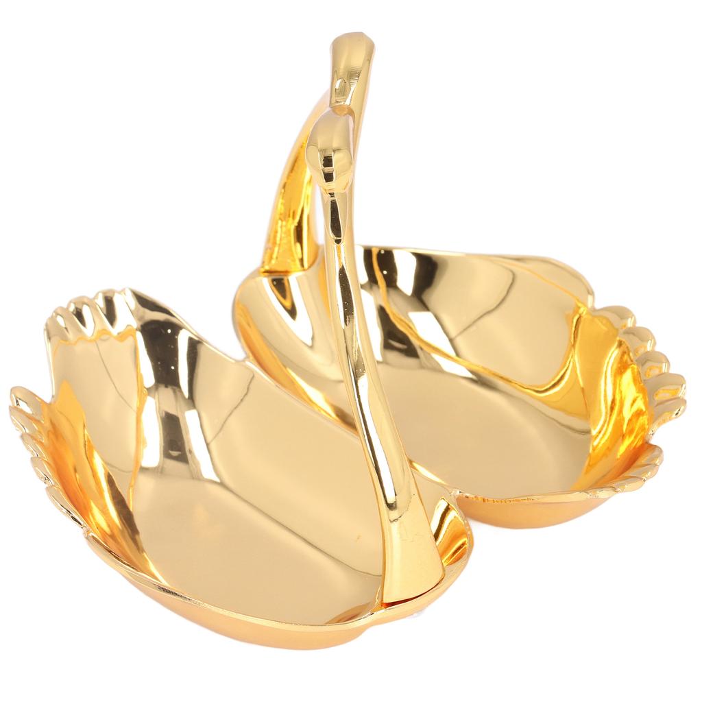 Jewelry Tray Elegant Swan Zinc Alloy Simple Lines Fine Plating Glossy Durable Fadeless Widely Used