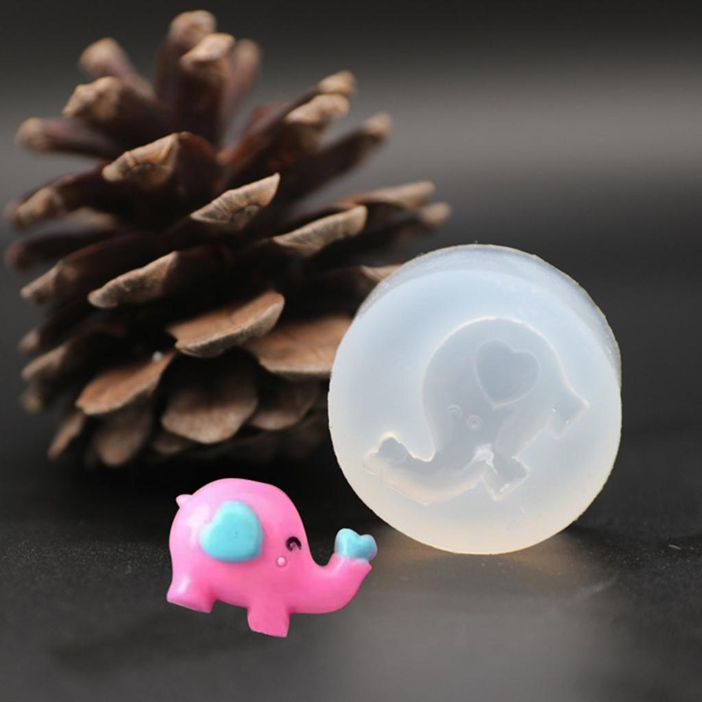 Small 3D Molds Elephant Shaped Silicone Mold DIY Jewelry Making Supplies DIY Craft Moulds Silicone Material for Crafts