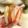 4 pcs/set Minimalist Resin Bracelet Set Vintage Layering Jewelry Retro Stackable Bangle  Gift Giving