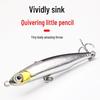 Little Silver Sinking Pencil Lure 3.2g: Long-Cast Wobbling Artificial Bait for Freshwater Fishing