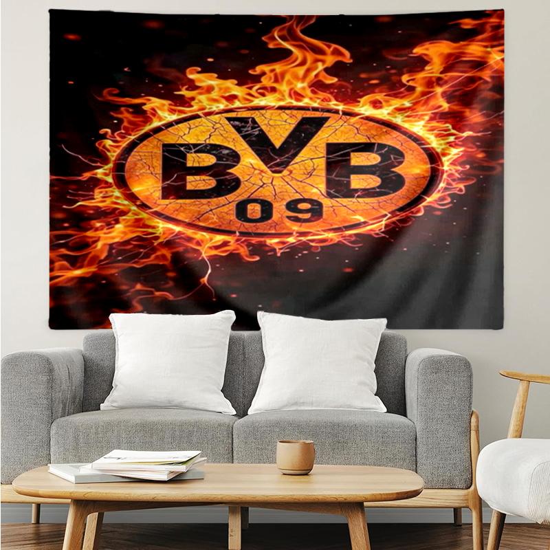 Borussia fcfc Tapestry Hanging for Bedroom,Livingroom, Playroom,Decor Art Room Wall Tapestry Holiday and Birthday Gifts