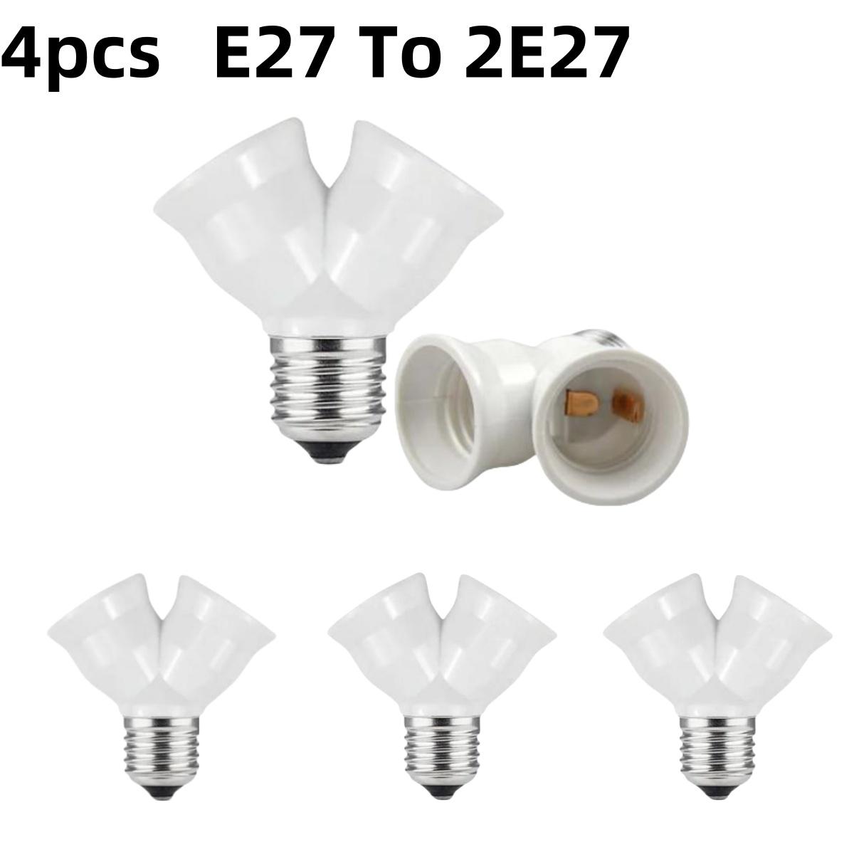 

E27 в 2E27 цоколь лампы адаптер конвертер патрон патрон лампы для дома патрон лампочки гнездо