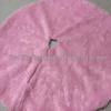 Green Plush Christmas Tree Skirt Floor Mat