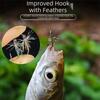 5/10Pcs Reflective Fly Fishing Lures High Carbon Artificial Bait Hooks  Bass Trout Salmon Fishing