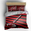 Strisce rosse e nere, AC Milan. Set lenzuola Set copripiumino Copripiumini Federe(1 * Copripiumino 2 * Federe senza imbottitura per piumino)
