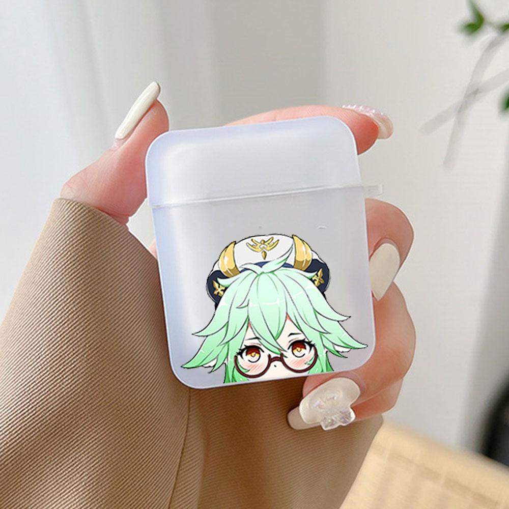 Cute Cartoon Anime Genshin Impact Case for Apple Airpods Pro 2 1 3 4 th Cases Zhongli Hutao Xiao Soft Cover Earphone Accessories