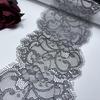 1.5m x 12cm Narrow Black Chantilly Lace, Non-stretch Eyelash Lace Trim for Bra, Underwear, Lingerie, Dress, Garment, Sewing & Crafting