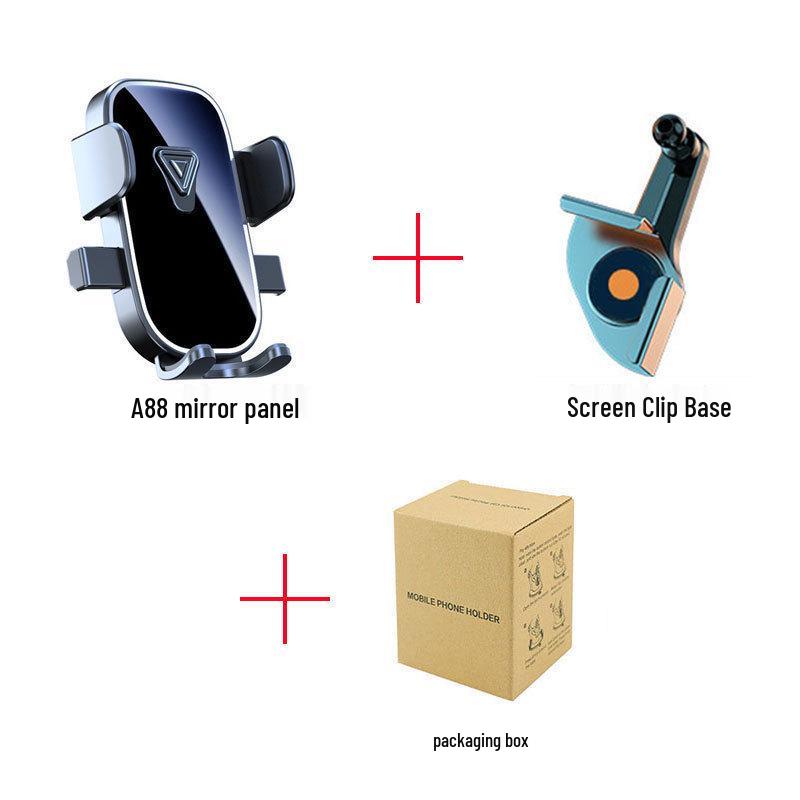 Car Phone Holder with Automatic One-Button Lock for New Energy Vehicle Console