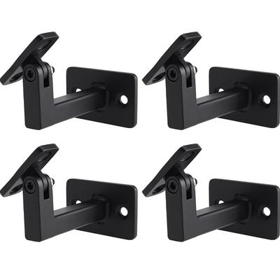 Adjustable Handrail Bracket Iron Stair Handrail Holder Wall Mounted Iron Staircase Railing Bracket Fixed Support Hardware