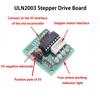 High Reliability Stepper Motor Driver Board ULN2003 and 5V Stepper Motor Kit Featuring LED Status Light Standard Plug Interfaces