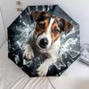 1 PC Automatic Folding Umbrella - Cute Pet Puppy Pattern, Portable & Foldable Design with 8 Ribs, Christmas Birthday Gifts