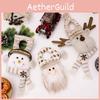 Creative European Style Door Hanging Santa Claus Snowman Reindeer Festive Decorations