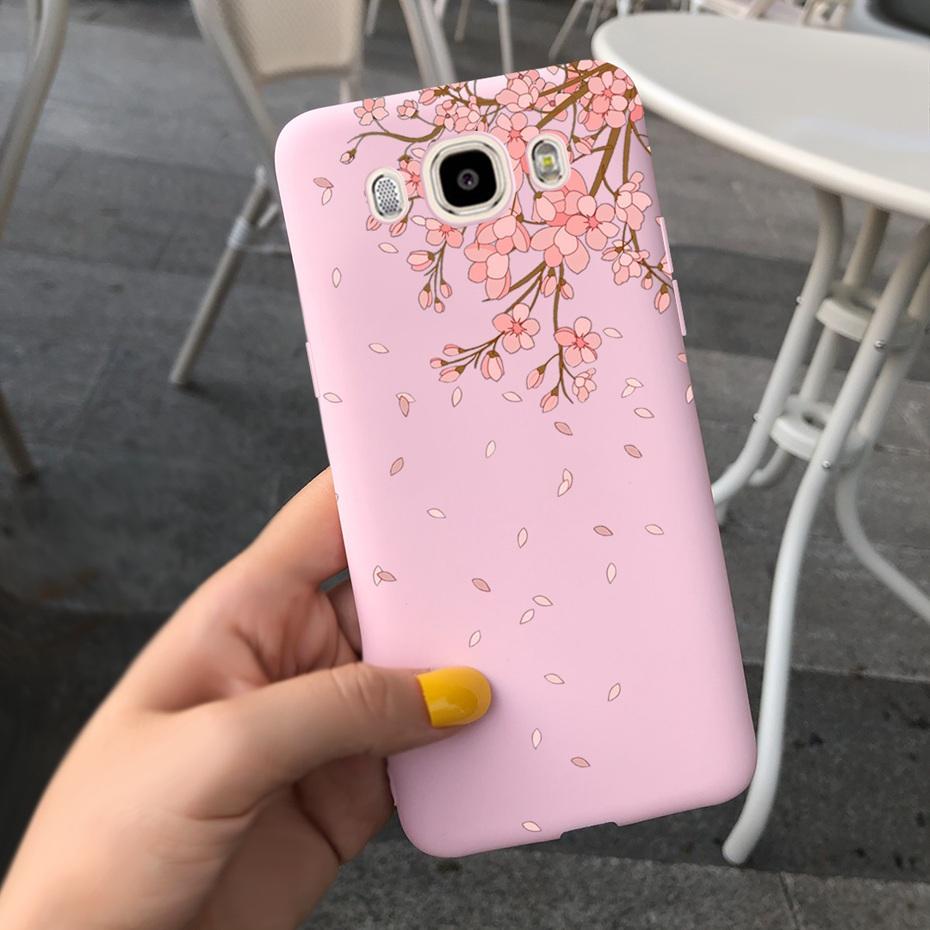 Soft TPU Case For Samsung J7 J5 J3 2016 Phone Case Flower Printed Silicone Cute Back Cover For Samsung Galaxy J3 J5 7 2016 Funda