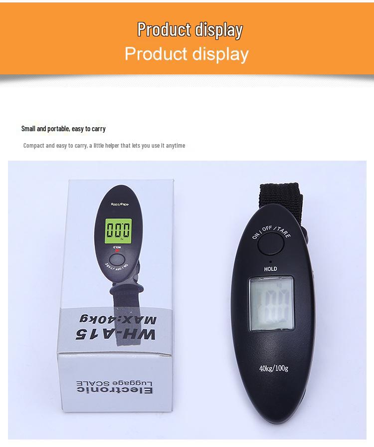 Portable Digital Luggage Scale with LED Backlight - Accurate and Handheld for European and American Markets