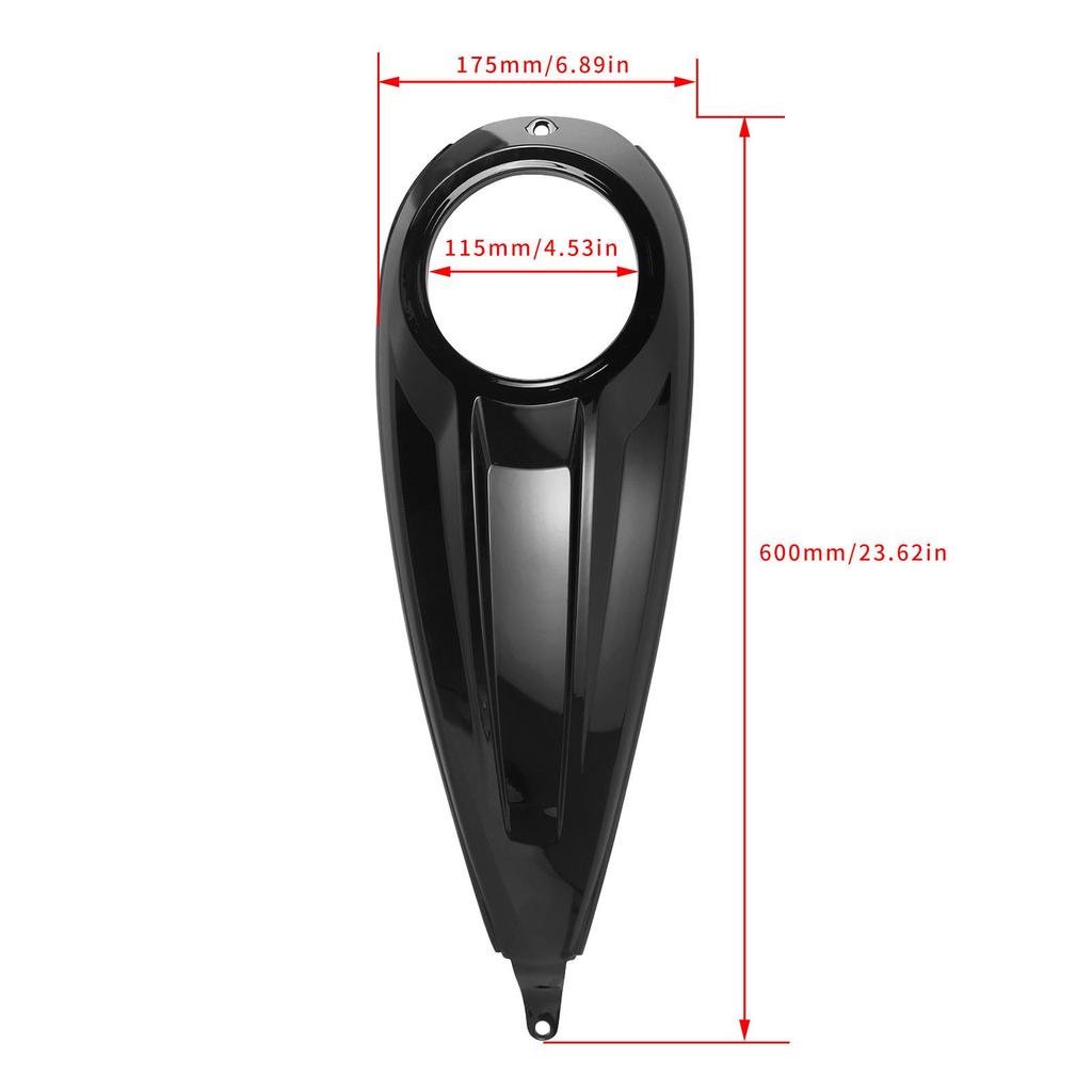 Compatible with 2023 Harley-Davidson 121 Avenue Glide CVO Rear Fuel Tank Decorative Cover.