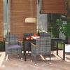 Day and Night - Day and Night 5-piece Garden Furniture Set with Gray Synthetic Rattan Cushions