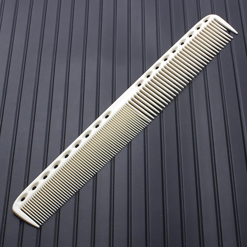 Bílý/Off White Salon Professional Barber Karbonový Hřeben Žáruvzdorný a Antistatický Sada Hřebenů, Sada 8 kusů/Sada 10 kusů, První Volba pro Holiče.