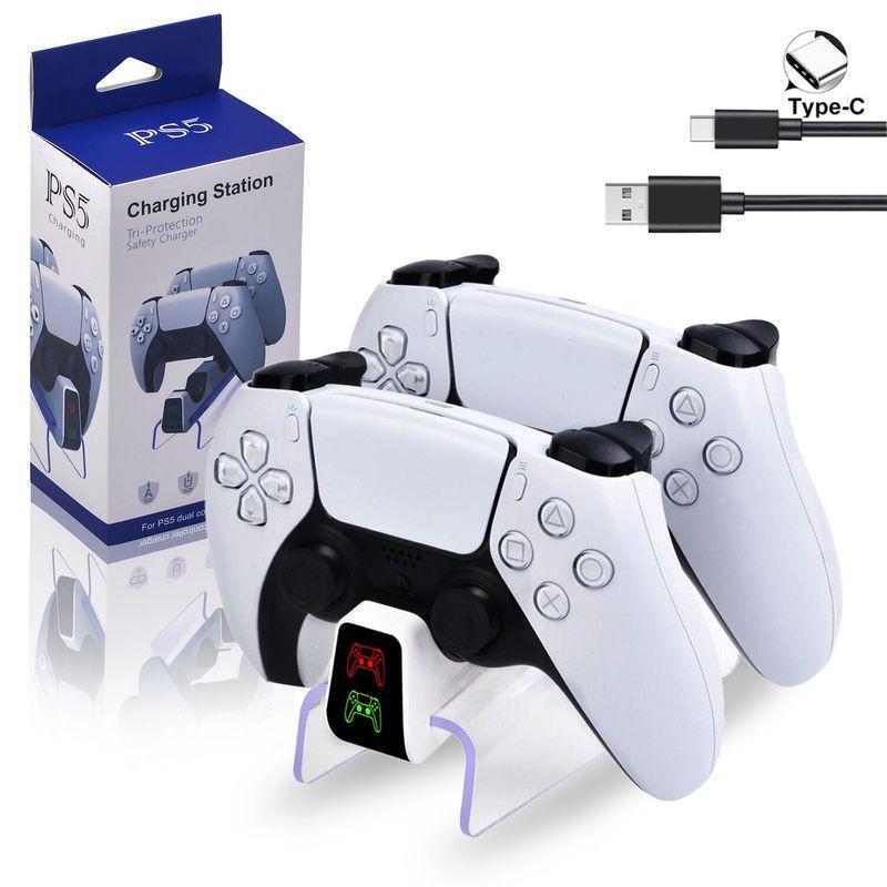 Charger for Sony PlayStation5 Wireless Controller Fast Charging Cradle Dock Station for PS5 Joystick Gamepads