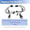 810003 Projector Headlights Conversion Adapter Wire Harness Fit for Ram 1500 2500 3500 2013-2018, 2 PCS