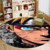 Populiarus Anime Naruto Apvalus Kilimas Madingas Raštas Minkštas Pliušinis Kilimas Neslystanti Paklotė Berniukams Vaikų Miegamajam Svetainei Namų Dekoras