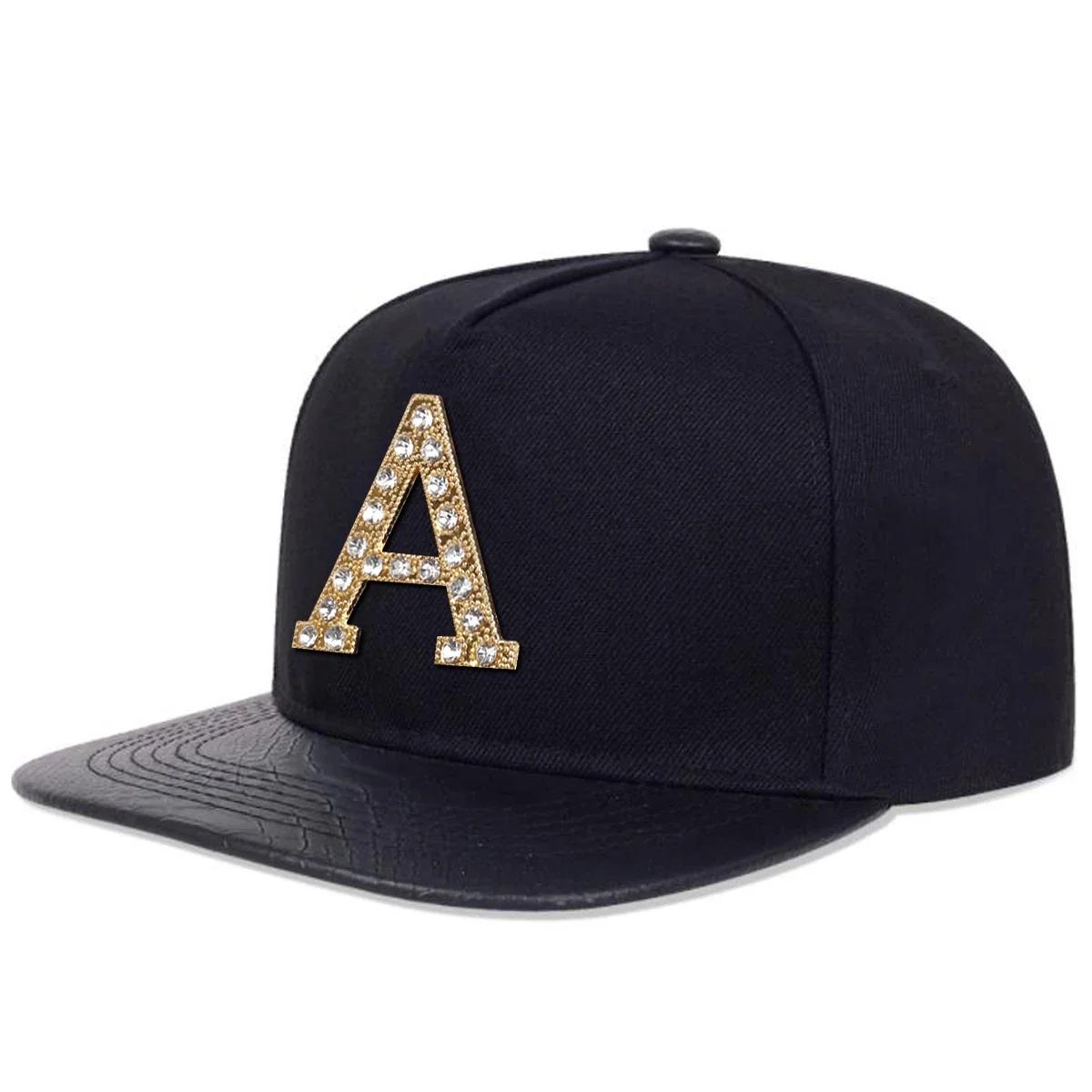 

Unisex Diamond A Letter Label Hip-Hop Hats Spring Autumn Outdoor Adjustable Casual Baseball Caps Trucker Caps Sunscreen Hat