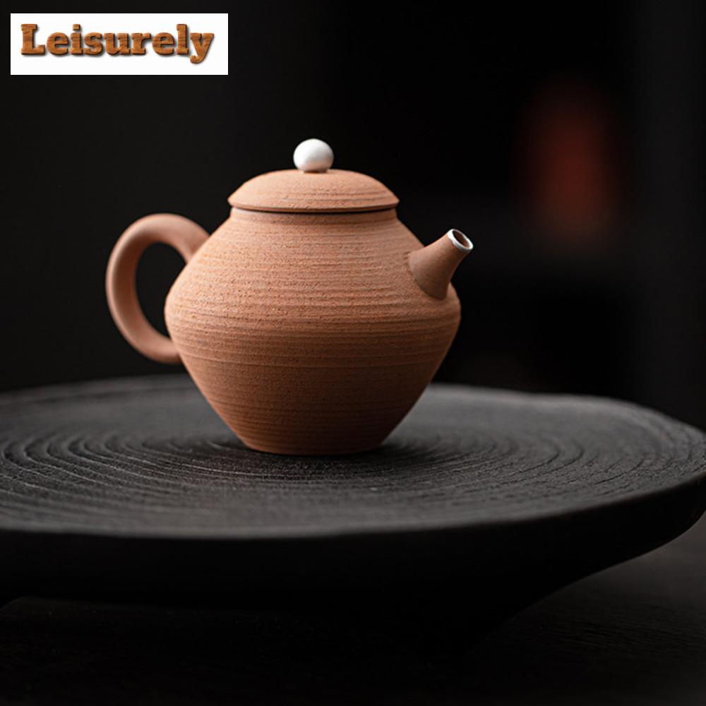 130ml Retro Stará Skála Bláto Konvička Ručně vyráběná Pozlacené Stříbro Tradiční Konvička Čajová Varná Konvice Čínský Čaj Čajový Obřad Příslušenství