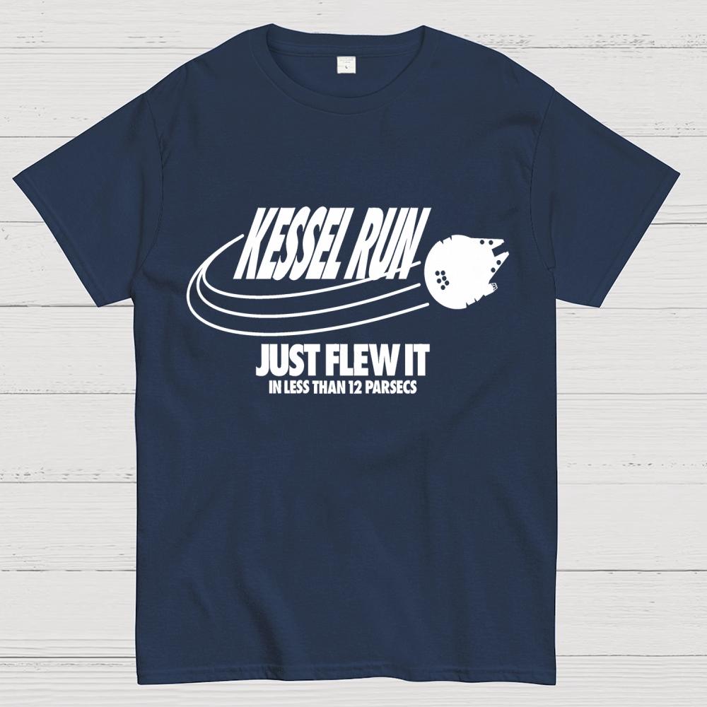 Kessel Run Just Flew It Unisex 100% Cotton Summer Casual Cool Loose T-Shirt