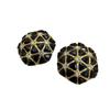 Medieval Vintage Earrings Court Vintage Light Luxury Gemstone Geometric Hexagonal Stud Earrings