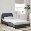 Vidaxl Struttura Letto Senza Materasso, Grigio Scuro, 100X200 Cm, Velluto