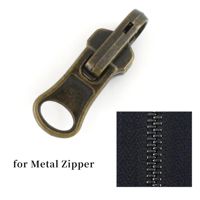 5/10/20Pcs Zipper Puller 3# 5# 8# Double Sided Rotary Zip Sliders Head Jacket Garment Decor Zippers Slider Sewing Accessories